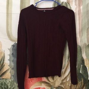 Long sleeve knit sweater